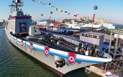 Triều Tiên ra mắt tàu khu trục đa năng, có thể trang bị vũ khí uy lực