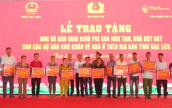 Bộ Công an bàn giao kinh phí xây dựng 700 căn nhà tại Bạc Liêu