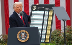Tổng thống Trump công bố mức thuế quan cơ bản 10% đối với tất cả hàng nhập khẩu vào Mỹ