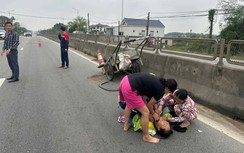 Lau mắt phản quang trên QL1, nữ công nhân bị ô tô tông trọng thương