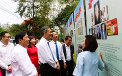 Ấn tượng không gian trưng bày 100 năm Báo chí Cách mạng Việt Nam tại Quảng Trị