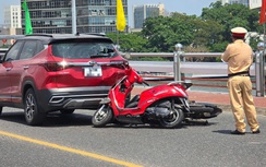 Liên tiếp xảy ra va chạm giao thông trên cầu Sông Hàn