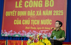 Chủ tịch nước đặc xá hàng trăm phạm nhân tại các trại giam ở Bình Thuận