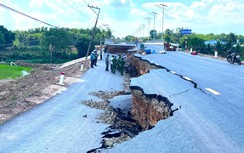 Cục Đường bộ chỉ đạo khắc phục sụt lún đường dẫn cầu Hòa Bình ở Tây Ninh