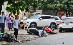 Tai nạn liên hoàn ở thành phố Vinh, nhiều người bị thương