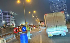 Hà Nội: Cấm phương tiện đi đường trên cao Vành đai 3 hướng Big C - Mai Dịch