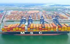 Cảng SSIT đón siêu tàu container vào làm hàng đi bờ Tây nước Mỹ