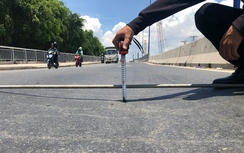 TP.HCM: Cầu Tăng Long hơn 700 tỷ đồng mới đưa vào sử dụng đã sụt lún