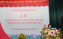 Huyện Bình Xuyên khen thưởng hơn 200 học sinh giỏi, giáo viên giỏi