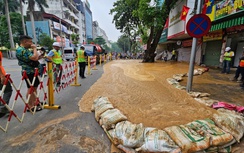 Lại xuất hiện sự cố phun trào phụ gia trên tuyến metro Nhổn - ga Hà Nội