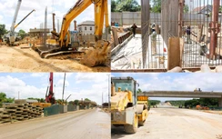 Cận cảnh 3 cầu vượt nút giao cao tốc Vạn Ninh - Cam Lộ bứt phá tiến độ sau khi có mặt bằng