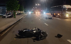 Chạy xe máy tốc độ cao xảy ra va chạm, 1 người tử vong, 1 người nguy kịch