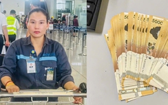 Khách Hàn Quốc bỏ quên bọc tiền ở sân bay Nội Bài