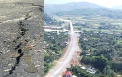 Chủ đầu tư lên tiếng về các vết nứt trên đường nối cầu Làng Giàng ở Lào Cai