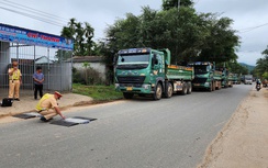 Xe tải hết hạn kiểm định, không phù hiệu, chở quá tải, chủ xe bị phạt 86 triệu đồng