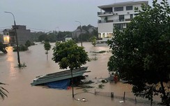 Thái Nguyên: Mưa lớn kéo dài gây ngập sâu nhiều nơi, giao thông tê liệt