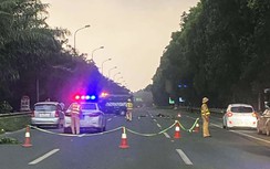 Va chạm ô tô tải trên đại lộ Thăng Long, tài xế xe máy tử vong