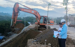 Xử lý dứt điểm vết nứt trên đường nối cầu Làng Giàng ở Lào Cai