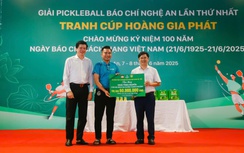 Các nhà báo Nghệ An, Hà Tĩnh tranh giải Pickleball mừng 100 năm Ngày Báo chí cách mạng