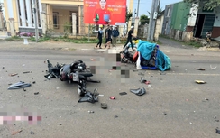 Hai xe máy tông nhau, một người tử vong, một người trọng thương