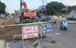 Đường nối QL1 vào trung tâm Phan Thiết lỡ hẹn về đích vì vướng mặt bằng