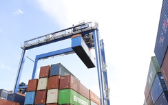 Tân Cảng Sài Gòn tiếp nhận 12 cẩu khung hiện đại
