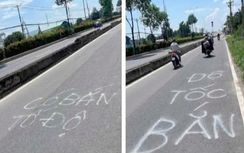 TP.HCM: CSGT xác minh đối tượng viết bậy “có bắn tốc độ” trên đường