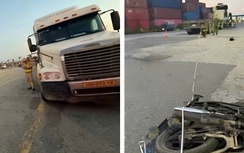 Hải Phòng: Va chạm ô tô đầu kéo, người đàn ông đi xe máy tử vong