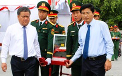 Quảng Trị tổ chức truy điệu, an táng 12 hài cốt liệt sĩ