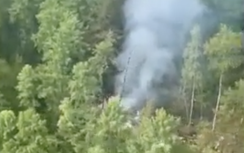 Video hiện trường vụ rơi máy bay Nga, nghi không còn ai sống sót