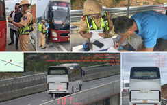 Liên tiếp phát hiện xe khách chạy sai hành trình, dùng điện thoại khi chạy trên cao tốc