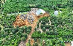 Giao công an kiểm tra, xử lý vụ khai thác đá trái phép trong rẫy cà phê ở Lâm Đồng