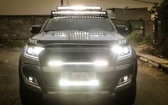 Lắp thêm thanh đèn led soi biển số phía trước, ô tô có được đăng kiểm?