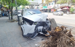 Nữ tài xế tông 11 xe máy, húc đổ cây: Một nạn nhân đã tử vong