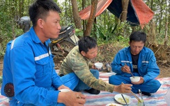 Ăn trên núi, ngủ lại công trường chạy đua tiến độ dự án 500 kV Lào Cai - Vĩnh Yên