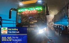 Tai nạn trong hầm Đèo Ngang: Xe khách va chạm ô tô 7 chỗ, 2 người tử vong