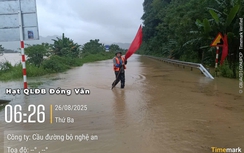 Đóng quốc lộ 48A ở Nghệ An vì ngập sâu