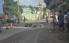 Xe container va chạm xe máy, người đàn ông tử vong thương tâm