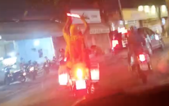 CSGT dùng xe đặc chủng mở đường đưa nạn nhân đa chấn thương đi cấp cứu