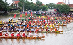 Sôi nổi lễ hội đua thuyền mừng Tết Độc lập trên sông Kiến Giang
