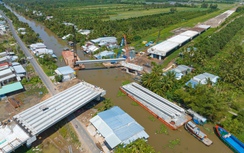 Cần Thơ: Lắp dầm cầu xáng Lái Hiếu, tăng tốc cao tốc Châu Đốc - Cần Thơ - Sóc Trăng