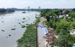 TP.HCM: Hạn chế lưu thông đường thủy để thi công kè chống sạt lở rạch Tắc Mương Lớn