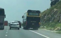 Xử lý nghiêm tài xế xe khách chạy ẩu tạt đầu ô tô trên cao tốc Phan Thiết - Dầu Giây