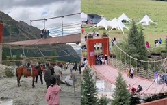 Trung Quốc: Đứt cáp cầu treo tại khu du lịch ở Tân Cương, 29 người thương vong