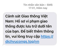 Cảnh báo lừa đảo nộp phạt vi phạm giao thông qua Cổng Dịch vụ công Quốc gia