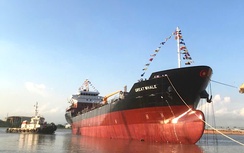 Hạ thủy tàu chở dầu hóa chất quốc tế hơn 9.000m3 tại Hải Phòng