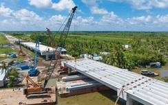 Thiếu cả triệu mét khối cát, cao tốc Châu Đốc - Cần Thơ - Sóc Trăng khó bứt tốc