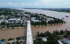 Đồng Tháp: Cầu Hồng Ngự bắc qua sông Tiền, thông xe cuối năm 2025