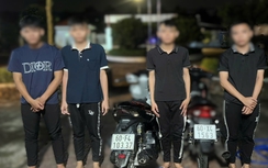 Lập hồ sơ xử lý 4 thanh, thiếu niên dùng xe máy "diễn xiếc" trên đường khu công nghiệp