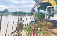 Huế: Huy động lực lượng xử lý khẩn cấp sạt lở bờ sông Bồ
